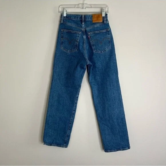 Women's Premium Ribcage Straight Ankle Jeans W27” L29” Jazz Pop EUC! - Picture 4 of 7